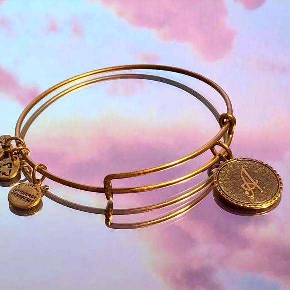 NWOT Alex and Ani charm bracelet A initial - Picture 1 of 2